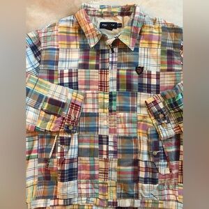 Polo Golf Ralph Lauren Madras Plaid Patchwork Barracuda Jacket